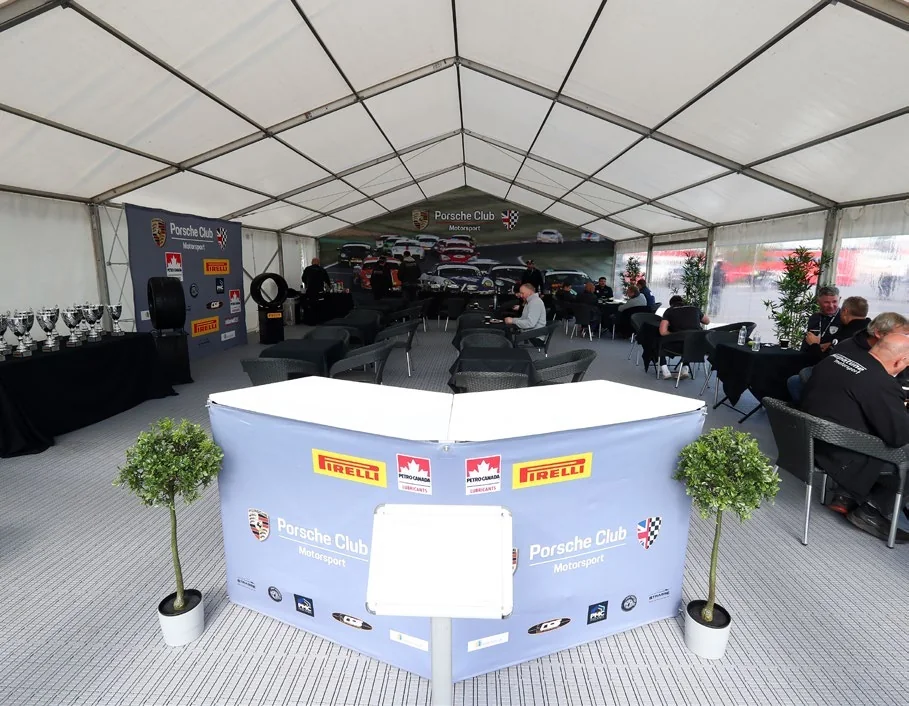 Pirelli branded hospitality counter
